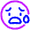 Smiley Worried Icon from Plump Neon Set