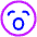 Smiley Yawn Icon from Plump Neon Set