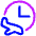 Airport Arrival Time Icon from Plump Neon Set