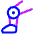 Prosthetic Leg Icon from Plump Neon Set