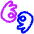 Sign Language Hand Icon from Plump Neon Set