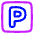 Parking Sign Icon from Plump Neon Set