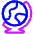 Globe Icon from Plump Neon Set