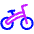 Bicycle Bike Icon from Plump Neon Set