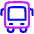 Bus Front Icon from Plump Neon Set