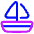 Sail Ship Icon from Plump Neon Set