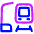 Train Station Icon from Plump Neon Set