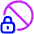 Permanent Block Account Security Icon from Plump Neon Set