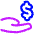 Share Money Dollar Icon from Plump Neon Set