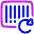 Bar Code Refresh Icon from Plump Neon Set