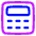 Calculator 1 Icon from Plump Neon Set