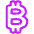 Bitcoin Icon from Plump Neon Set