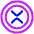 Xrp Circle Icon from Plump Neon Set