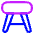 Stool Icon from Plump Neon Set | Free Download as SVG Vector and Transparent PNG | Streamline icons