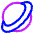 Planet Icon from Plump Neon Set