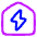 Eco House Icon from Plump Neon Set