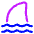 Shark Icon from Plump Neon Set
