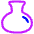 Circle Flask Icon from Plump Neon Set