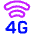 Cellular Network 4g Icon from Plump Neon Set | Free Download as SVG Vector and Transparent PNG | Streamline icons