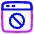 Browser Block Icon from Plump Neon Set