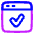 Browser Check Icon from Plump Neon Set