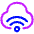 Cloud Wifi Icon from Plump Neon Set