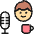 Microphone Podcast Man icon - Free transparent PNG, SVG. No sign up needed.