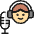 Microphone Podcast Woman icon - Free transparent PNG, SVG. No sign up needed.