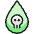 Pollution Drop Skull Icon from Ultimate Colors Set