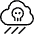 Pollution Rain Skull Icon from Ultimate Light Set