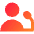 Presentation Speaker Speech Icon from Core Gradient Set