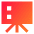 Slide Deck Icon from Sharp Gradient Set