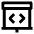 Presentation Code Bracket Icon from Nova Line Set