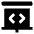 Presentation Code Bracket Icon from Nova Solid Set