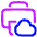 Cloud Printing Icon from Plump Neon Set