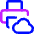 Cloud Printing Icon from Core Neon Set