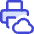 Cloud Printing Icon from Core Duo Set