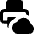 Cloud Printing Icon from Core Remix Set