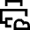 Cloud Printing Icon from Sharp Line Set