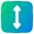 Print Fit Vertical Icon from Plump Gradient Set