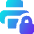 Print Lock Icon from Core Gradient Set