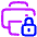 Print Lock Icon from Plump Neon Set