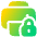 Print Lock Icon from Plump Gradient Set