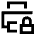 Print Lock Icon from Sharp Line Set