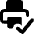 Print Printer Connected Icon from Core Remix Set