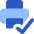 Print Printer Connected Icon from Core Flat Set