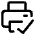 Print Printer Connected Icon from Core Line Set