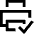 Print Printer Connected Icon from Sharp Line Set