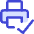 Print Printer Connected Icon from Core Duo Set