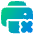 Print Printer Disconnected Icon from Plump Gradient Set